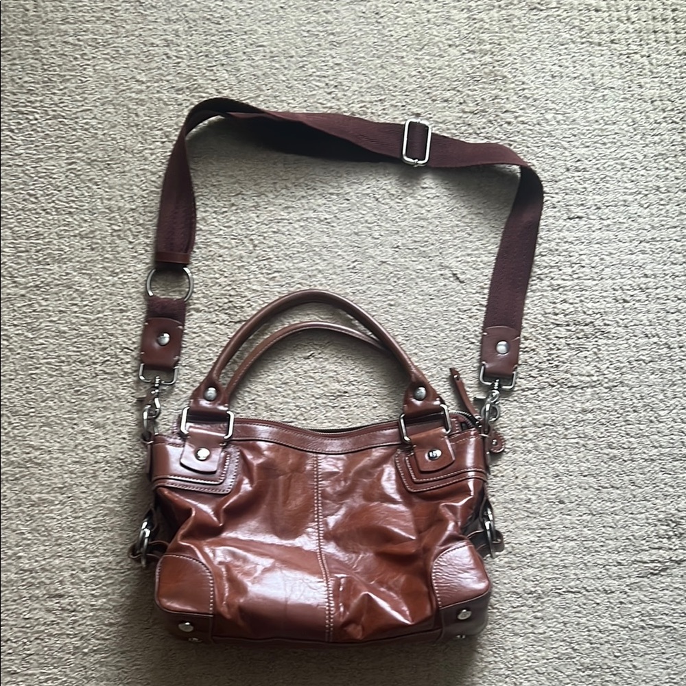 Donald Pliner Brown Leather Handbag